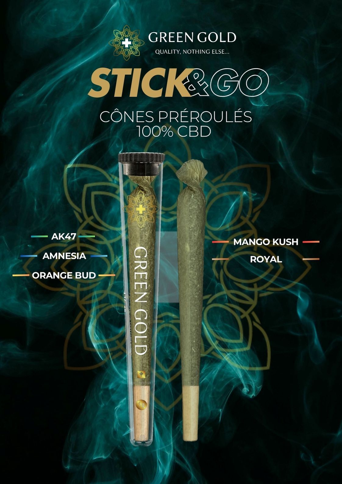Stick&Go - Pré roulé 100% CBD